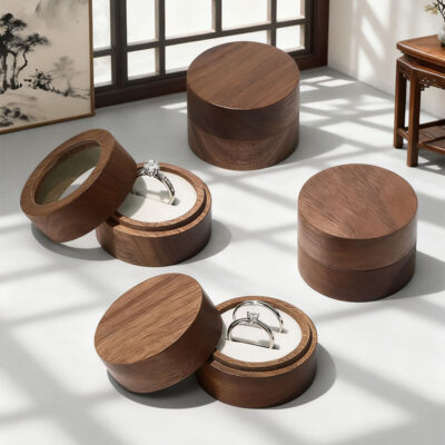 High-End Wooden Jewelry Boxes for Ring Display