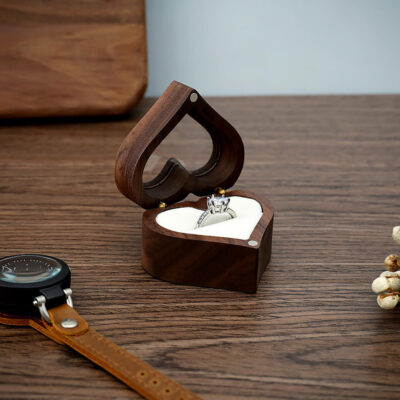 High-End Wooden Jewelry Boxes for Ring Display