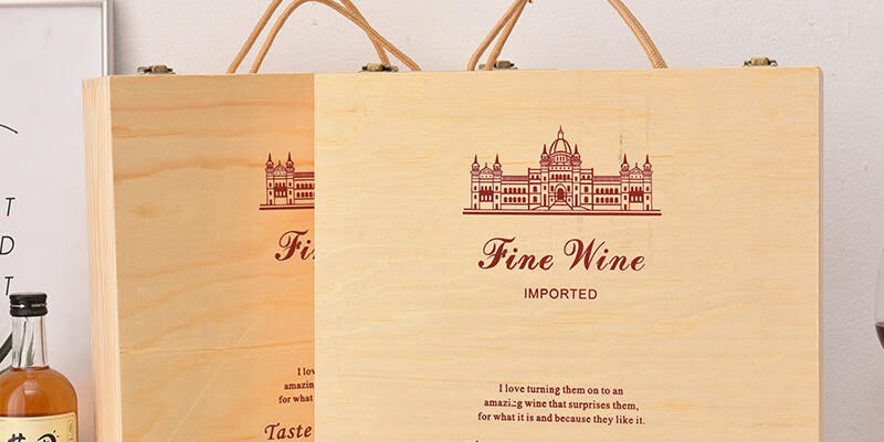Creative Nordic Style Wooden Wine Boxes for Gift Packaging