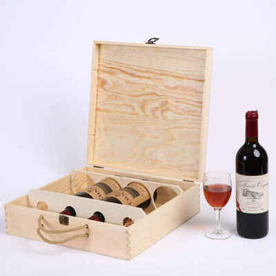Creative Nordic Style Wooden Wine Boxes for Gift Packaging