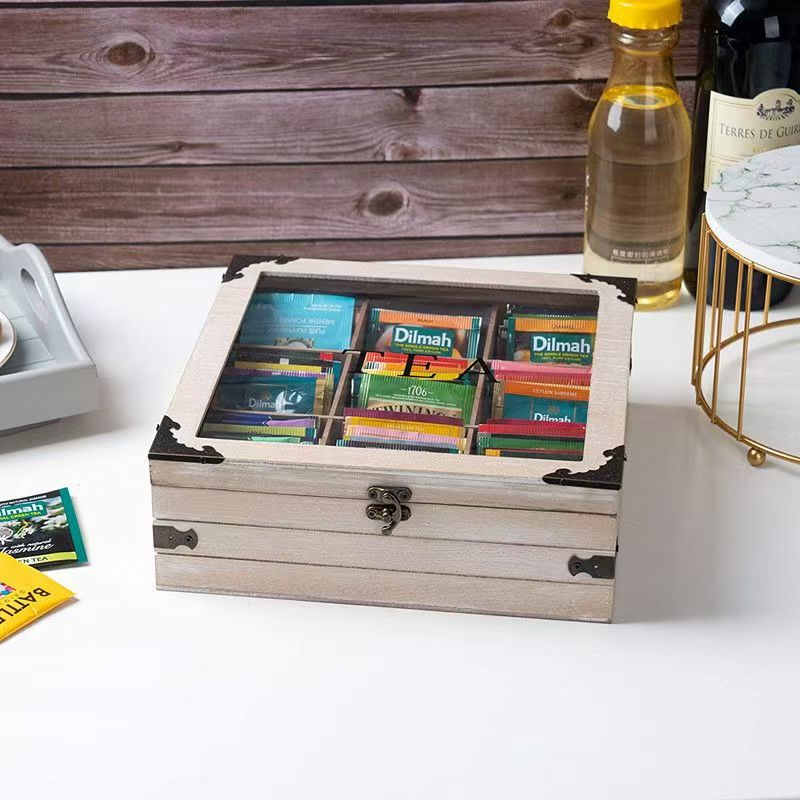 Vintage Creative Wooden Tea Boxes for Home Storage