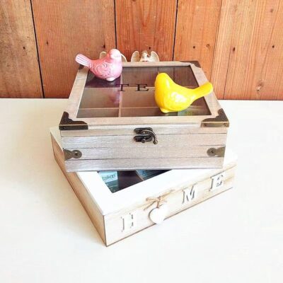 Vintage Creative Wooden Tea Boxes for Home Storage