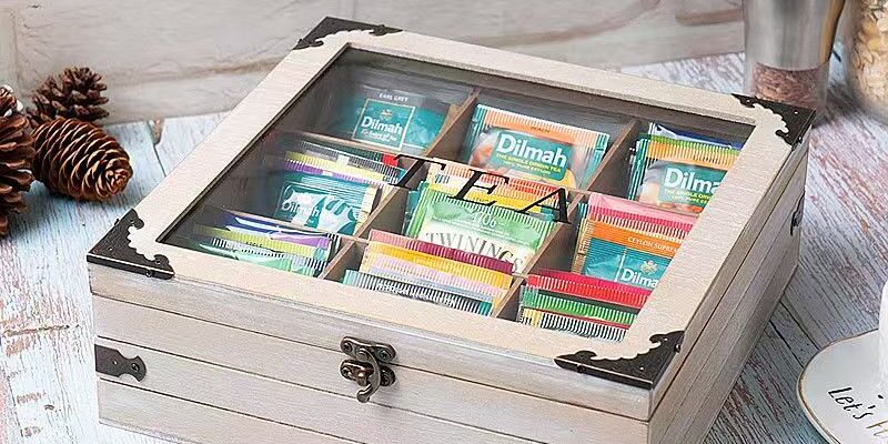 Vintage Creative Wooden Tea Boxes for Home Storage