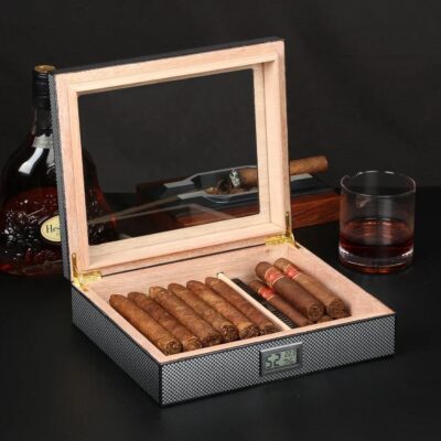 Portable Outdoor Travel Wooden Cigar Boxes with Custom Design